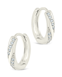 Sterling Silver Adelise Micro Hoops - Sterling Forever