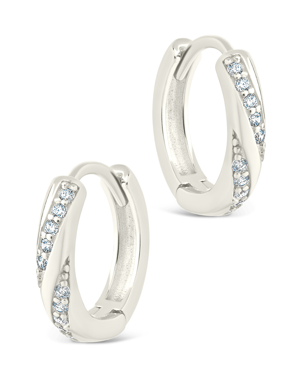 Sterling Silver Adelise Micro Hoops - Sterling Forever