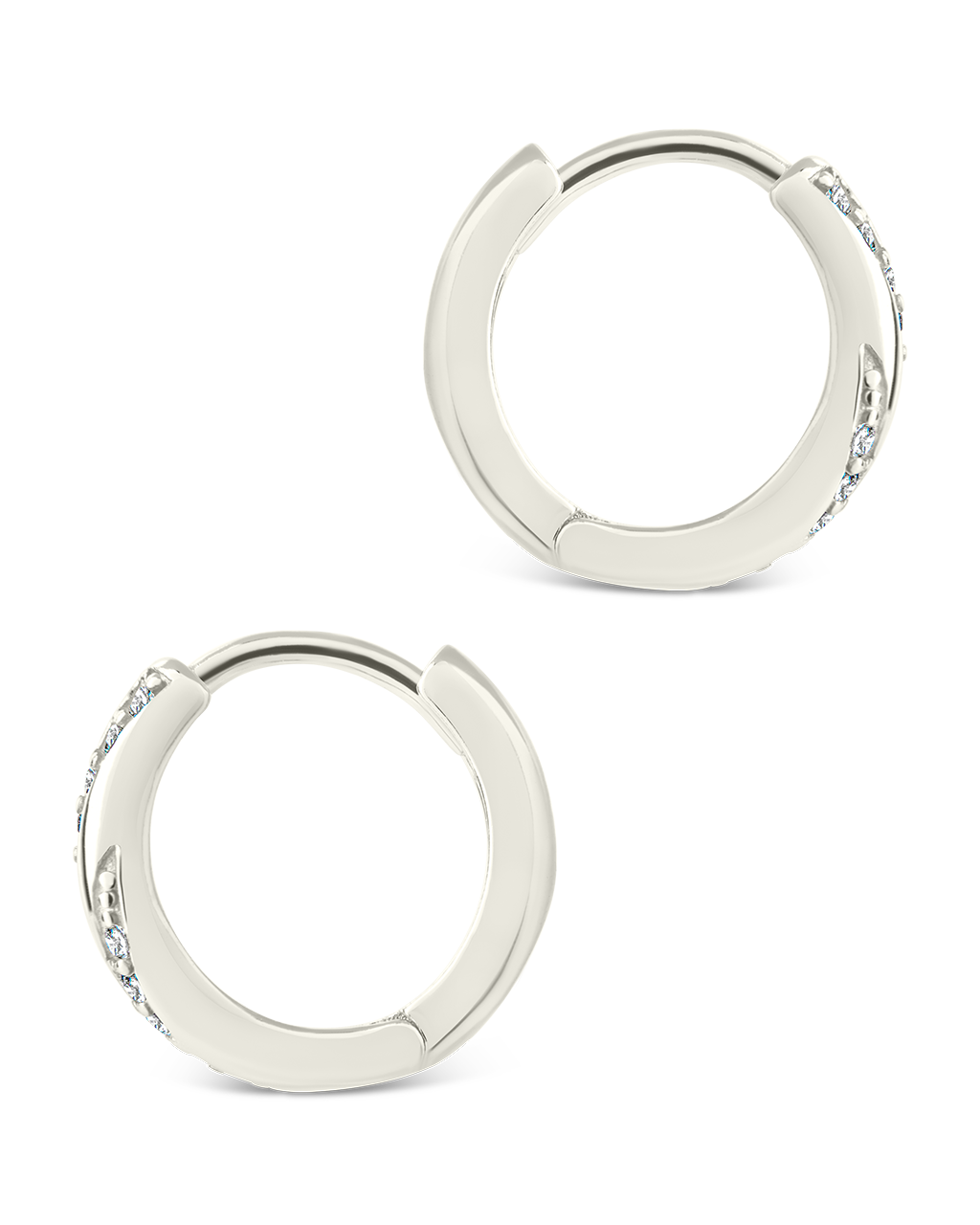 Sterling Silver Adelise Micro Hoops