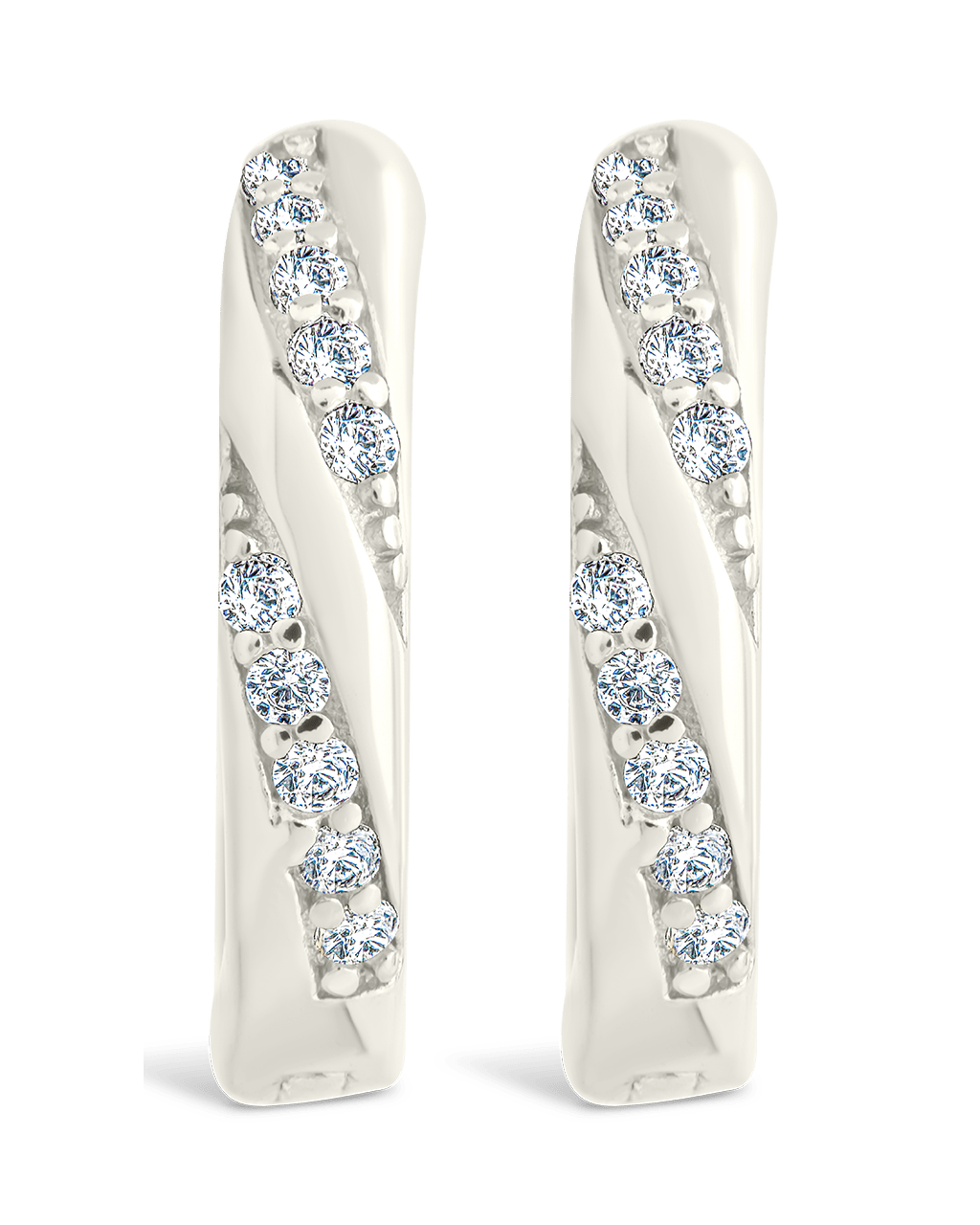 Sterling Silver Adelise Micro Hoops - Sterling Forever