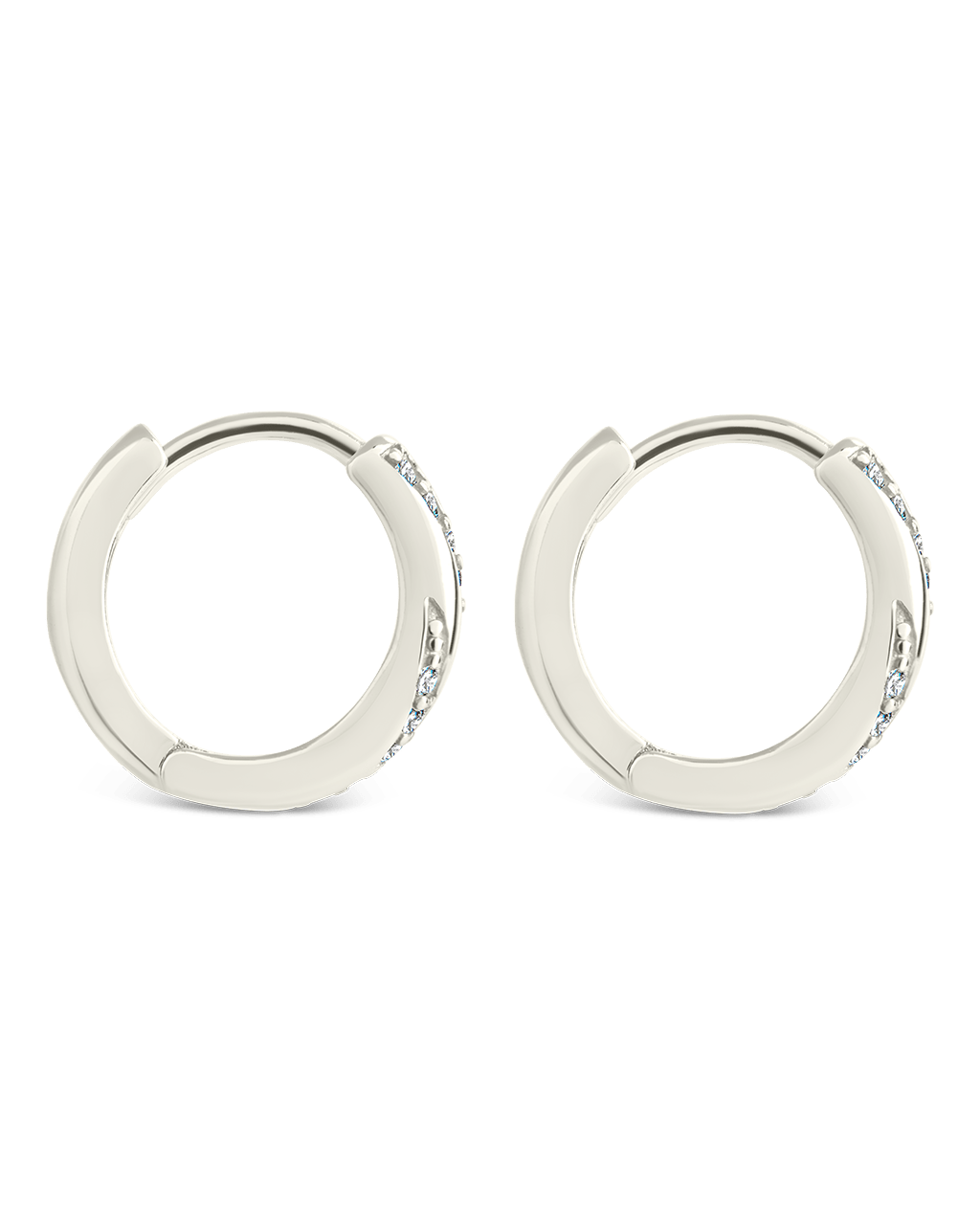 Sterling Silver Adelise Micro Hoops - Sterling Forever