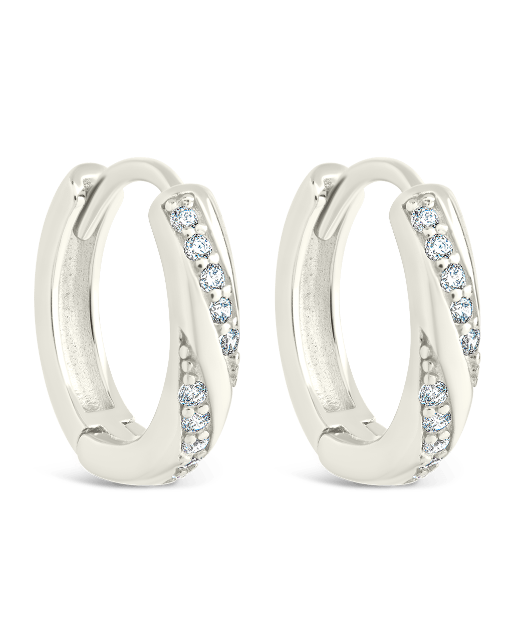 Sterling Silver Adelise Micro Hoops - Sterling Forever