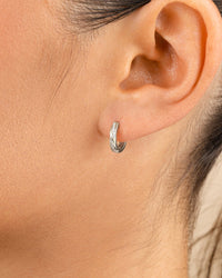 Sterling Silver Adelise Micro Hoops - Sterling Forever