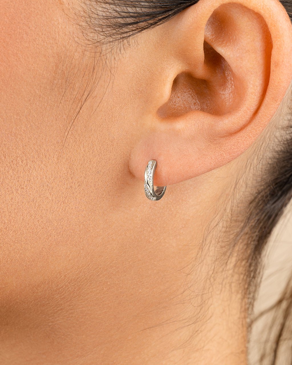 Sterling Silver Adelise Micro Hoops - Sterling Forever