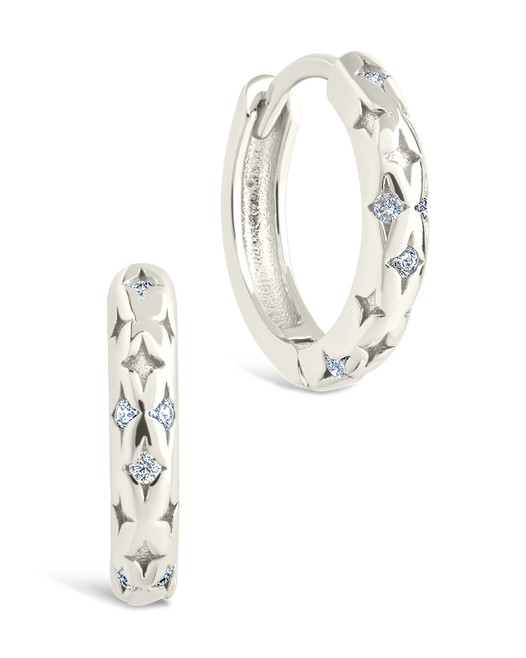 Sterling Silver Blakelyn Micro Hoops - Sterling Forever