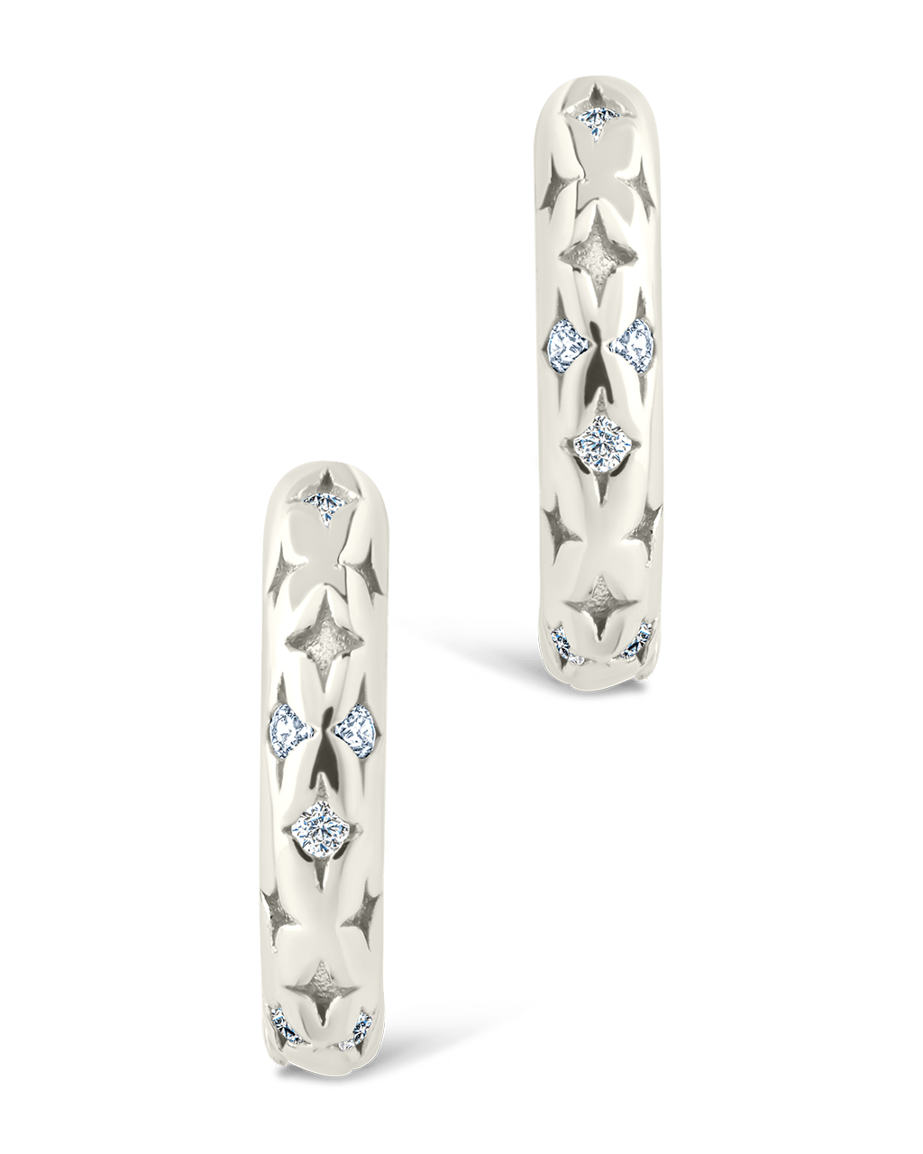 Sterling Silver Blakelyn Micro Hoops - Sterling Forever