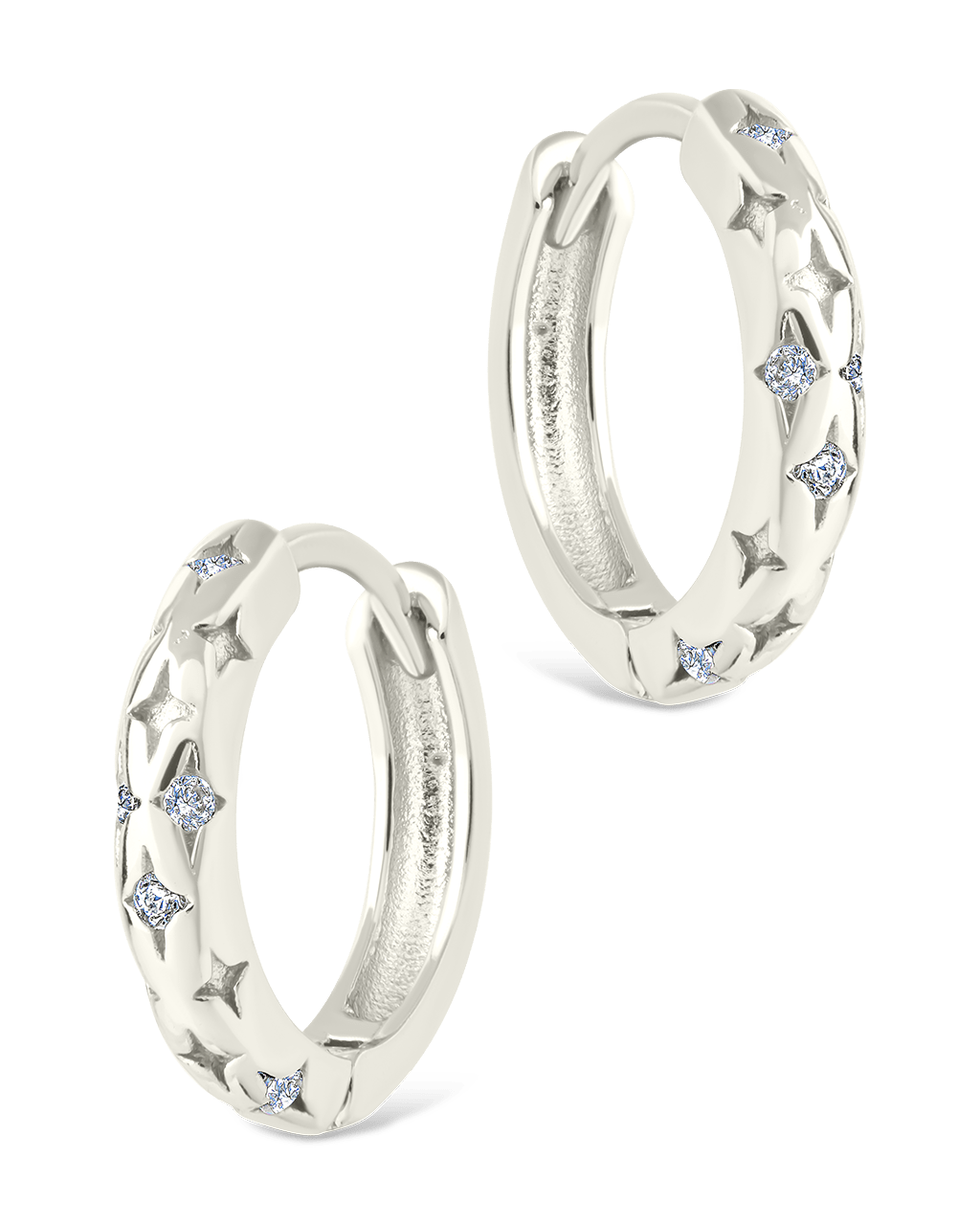 Sterling Silver Blakelyn Micro Hoops - Sterling Forever