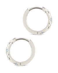 Sterling Silver Blakelyn Micro Hoops - Sterling Forever