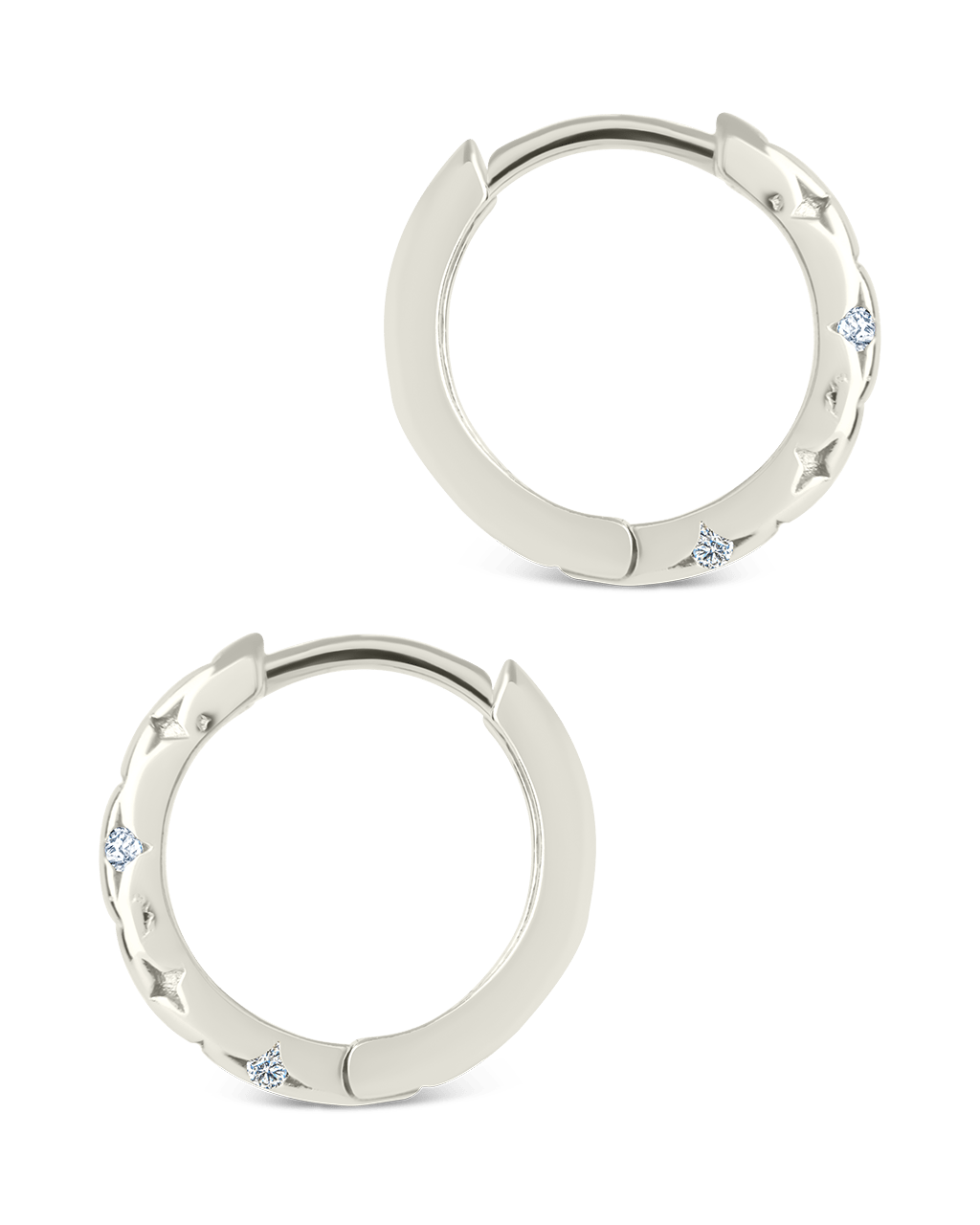 Sterling Silver Blakelyn Micro Hoops - Sterling Forever