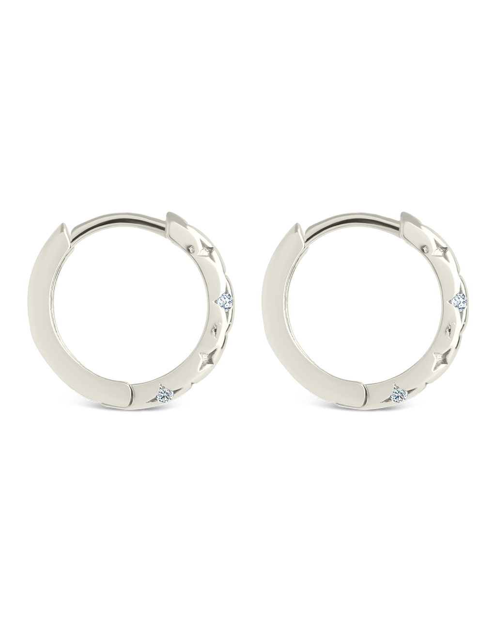 Sterling Silver Blakelyn Micro Hoops - Sterling Forever