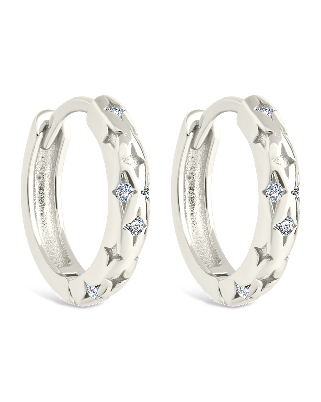 Sterling Silver Blakelyn Micro Hoops - Sterling Forever