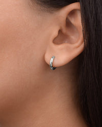 Sterling Silver Blakelyn Micro Hoops - Sterling Forever