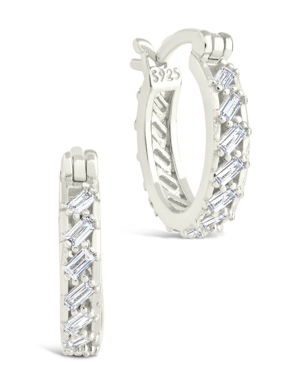 Sterling Silver Norabelle Micro Hoops - Sterling Forever