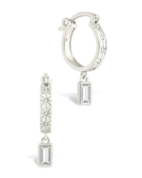Sterling Silver Oaklyn Micro Hoops - Sterling Forever