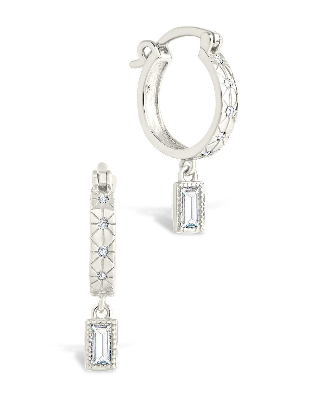 Sterling Silver Oaklyn Micro Hoops - Sterling Forever