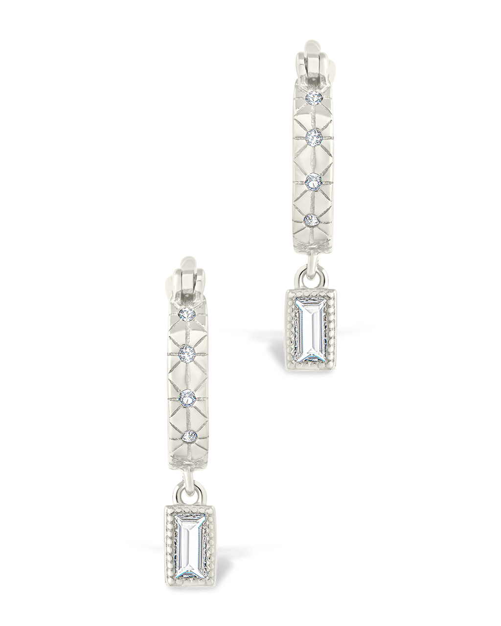 Sterling Silver Oaklyn Micro Hoops - Sterling Forever