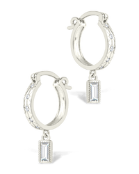 Sterling Silver Oaklyn Micro Hoops - Sterling Forever