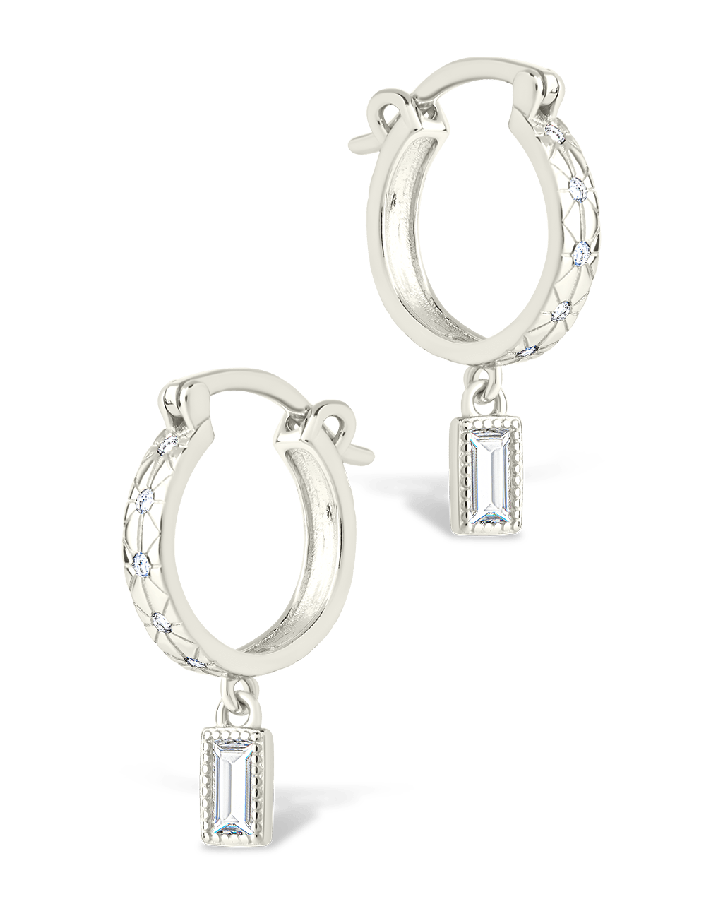 Sterling Silver Oaklyn Micro Hoops - Sterling Forever