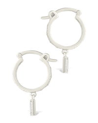 Sterling Silver Oaklyn Micro Hoops - Sterling Forever