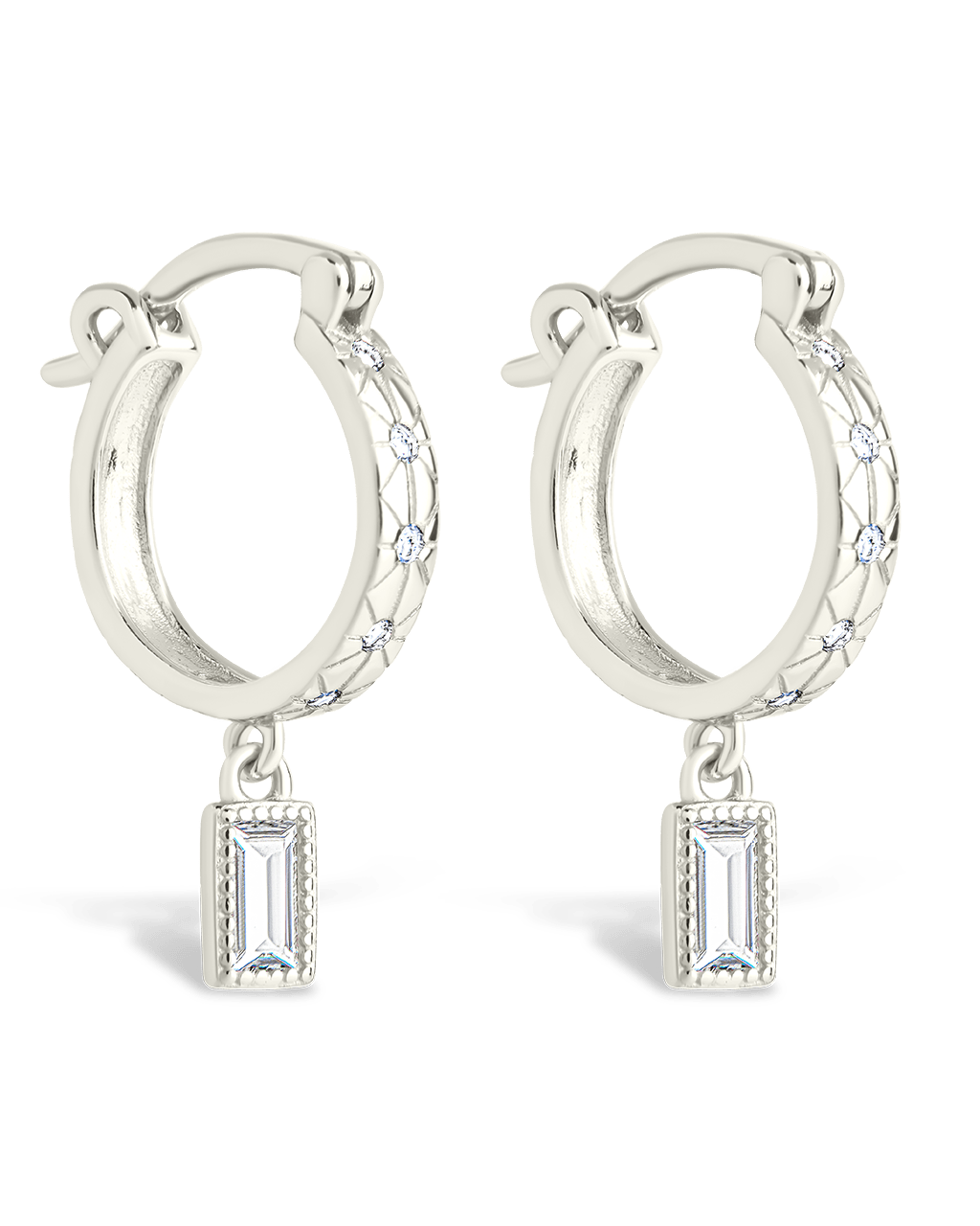 Sterling Silver Oaklyn Micro Hoops - Sterling Forever