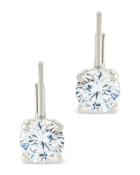 Sterling Silver Round Cut French Clip Earrings - Sterling Forever