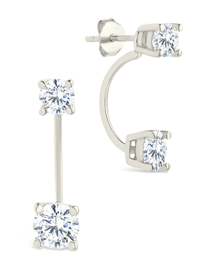 Sterling Silver Brilliant Cut Duo Jackets