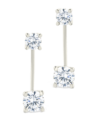 Sterling Silver Brilliant Cut Duo Jackets - Sterling Forever