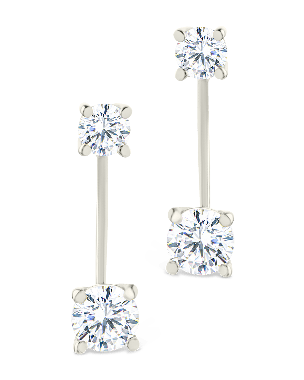 Sterling Silver Brilliant Cut Duo Jackets - Sterling Forever