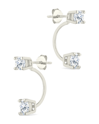 Sterling Silver Brilliant Cut Duo Jackets - Sterling Forever