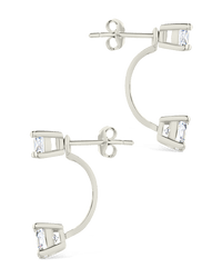 Sterling Silver Brilliant Cut Duo Jackets - Sterling Forever