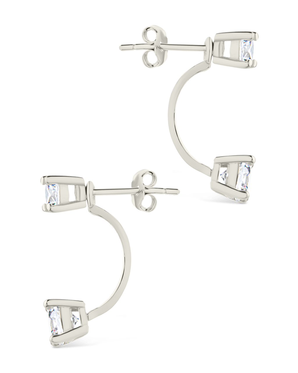Sterling Silver Brilliant Cut Duo Jackets - Sterling Forever