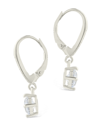 Sterling Silver Matilda Brilliant Cut CZ French Clip Earrings - Sterling Forever