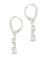 Sterling Silver Liesel Oval Cut CZ French Clip Earrings - Sterling Forever