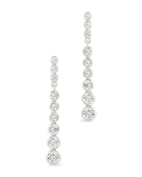 Sterling Silver Ianthe Brilliant Cut CZ Dangle Earrings - Sterling Forever