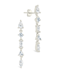 Sterling Silver Jacinda CZ Dangle Earrings - Sterling Forever