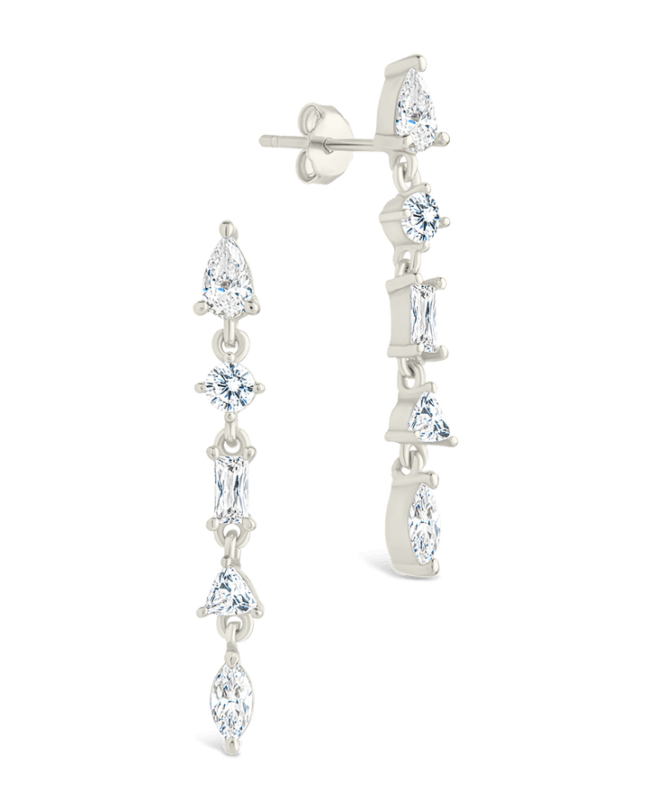 Sterling Silver Jacinda CZ Dangle Earrings