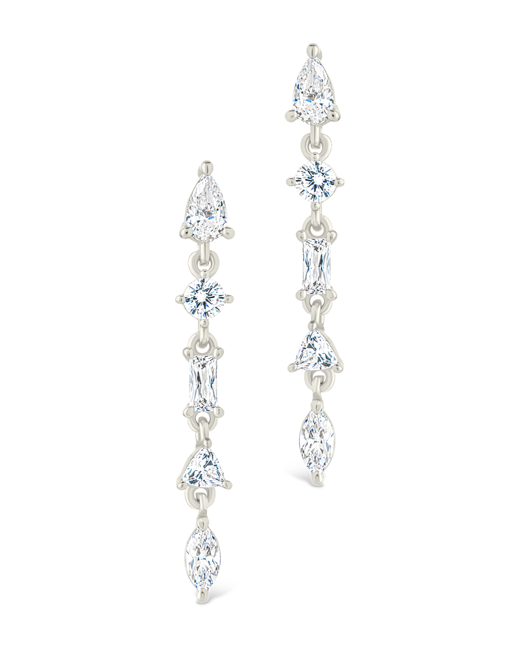 Sterling Silver Jacinda CZ Dangle Earrings - Sterling Forever