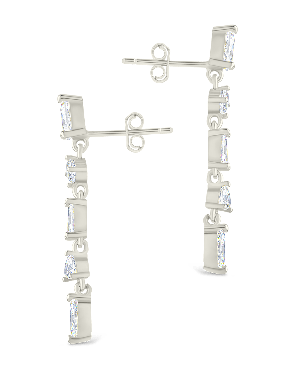 Sterling Silver Jacinda CZ Dangle Earrings - Sterling Forever