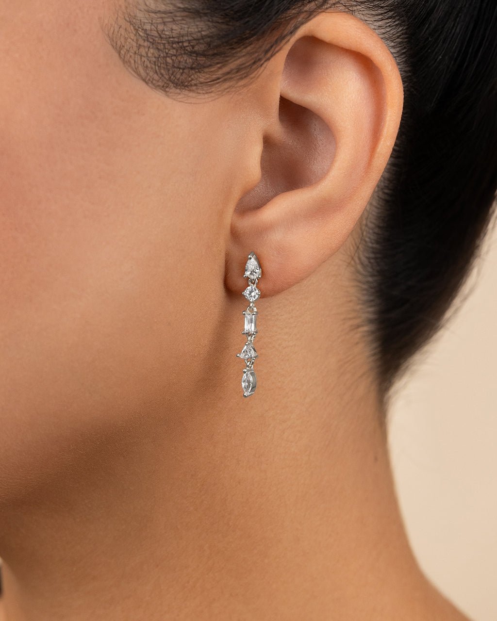 Sterling Silver Jacinda CZ Dangle Earrings - Sterling Forever