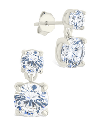 Sterling Silver Galatea Brilliant Cut CZ Studs - Sterling Forever