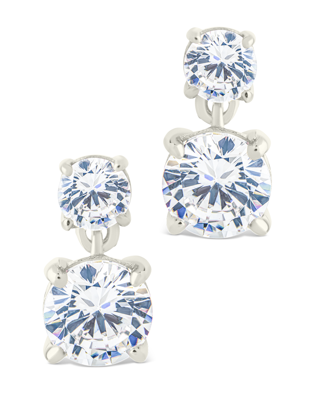 Sterling Silver Galatea Brilliant Cut CZ Studs