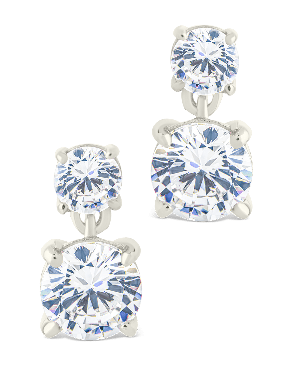 Sterling Silver Galatea Brilliant Cut CZ Studs - Sterling Forever