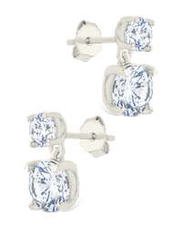 Sterling Silver Galatea Brilliant Cut CZ Studs - Sterling Forever