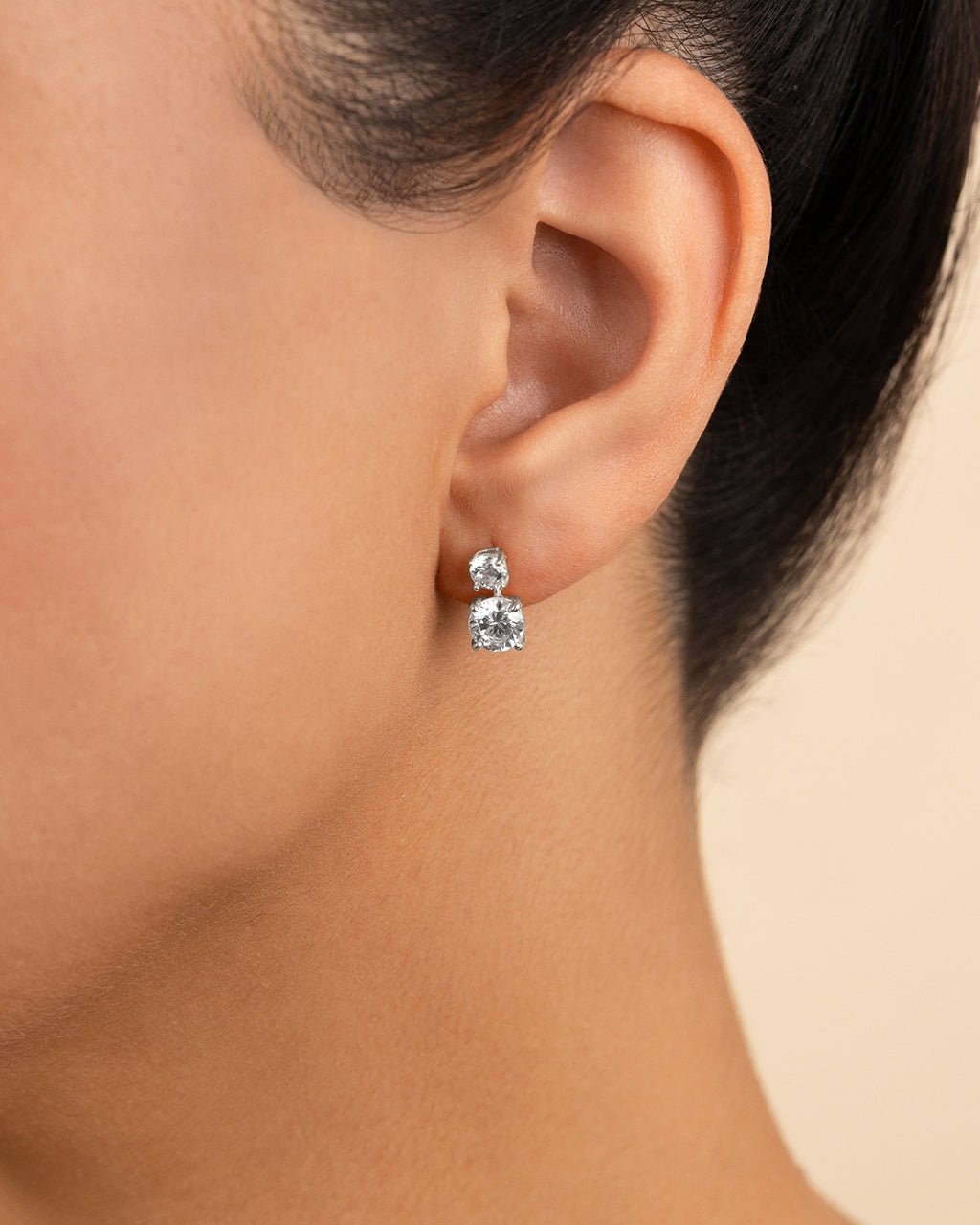 Sterling Silver Galatea Brilliant Cut CZ Studs - Sterling Forever