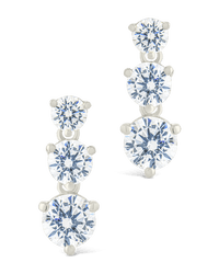 Sterling Silver Opaline Brilliant Cut CZ Studs - Sterling Forever