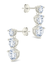 Sterling Silver Opaline Brilliant Cut CZ Studs - Sterling Forever