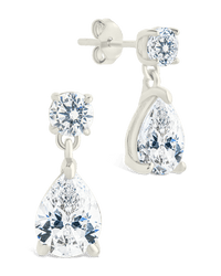 Sterling Silver Imogen CZ Studs - Sterling Forever