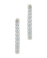Sterling Silver Constance CZ Studded Statement Hoops - Sterling Forever