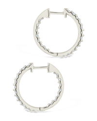 Sterling Silver Constance CZ Studded Statement Hoops - Sterling Forever
