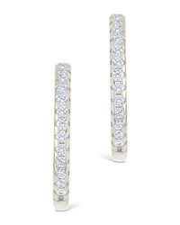 Sterling Silver Lilia CZ Infinity Hoops - Sterling Forever